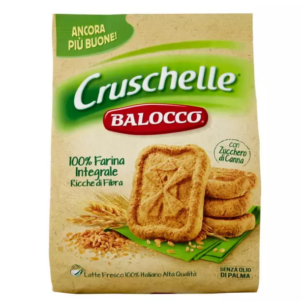 italské celozrnné sušenky Cruschelle BALOCCO 700g TRV.04/2024