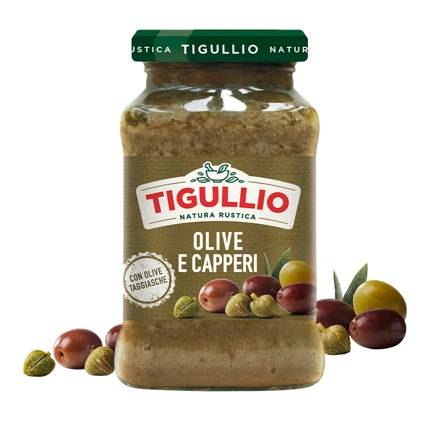 pesto olivy a kapary 185g od Tigullio TRV.09/2025