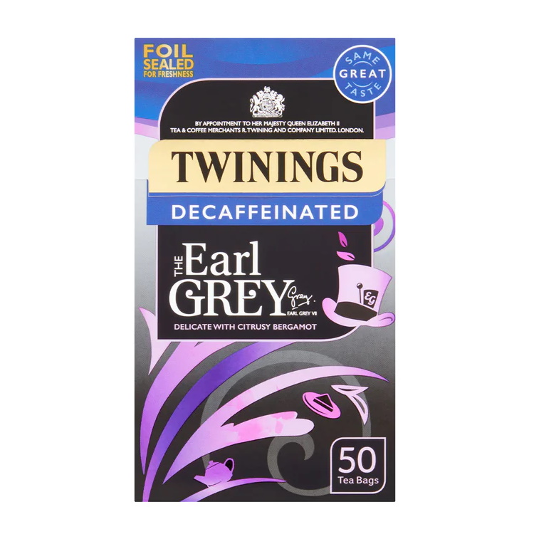 černý čaj EARL GREY bezkofeinový (50 sáčků /125g)