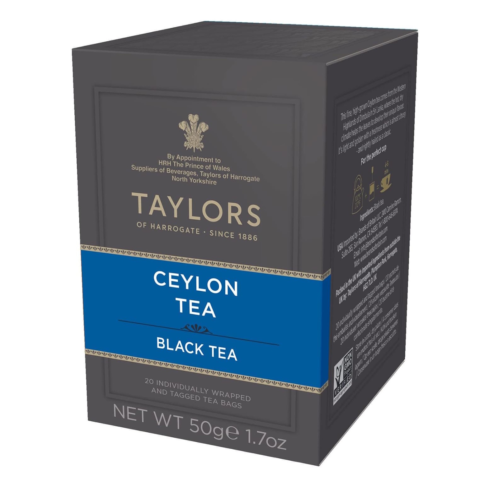 černý čaj CEYLON 20 sáčků / 50g od Taylors of Harrogate 