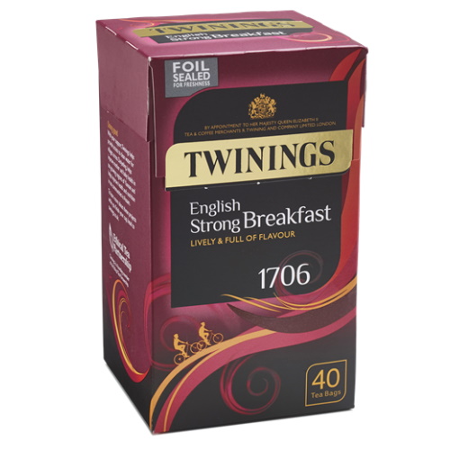 černý čaj ENGLISH STRONG BREAKFAST (40 sáčků /125g) 
