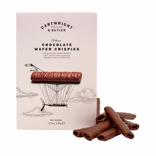 křupavé sušenky v mléčné čokoládě 140g od Cartwright & Butler TRV.06/2022