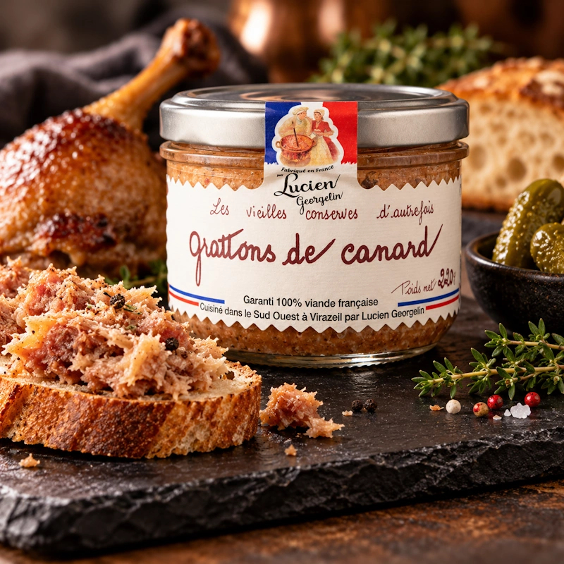 kachní maso ve vlastní šťávě 220g od Lucien Georgelin