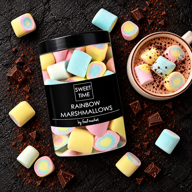 marshmallows RAINBOW 180g v dárkové dóze