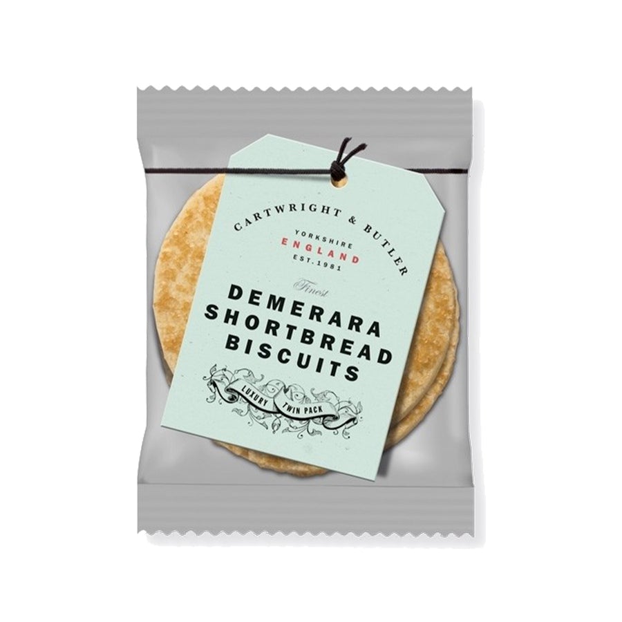 máslové sušenky s cukrem Demerara 40g od Cartwright & Butler