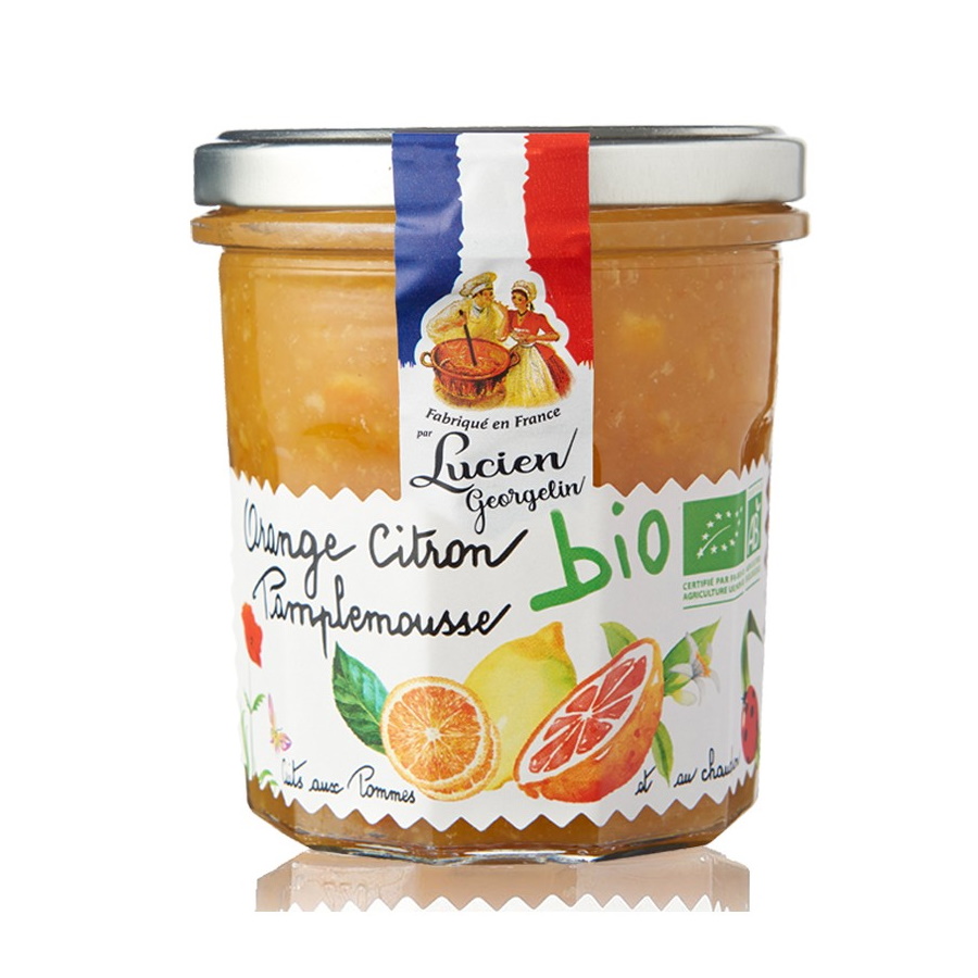 BIO EXTRA džem pomeranč, grep a citrón 320g od Lucien Georgelin