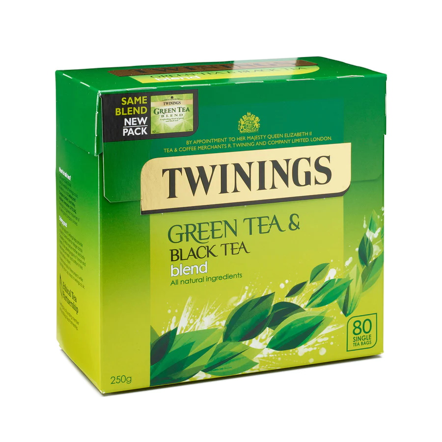 zelený & černý čaj (80 sáčků / 250g)