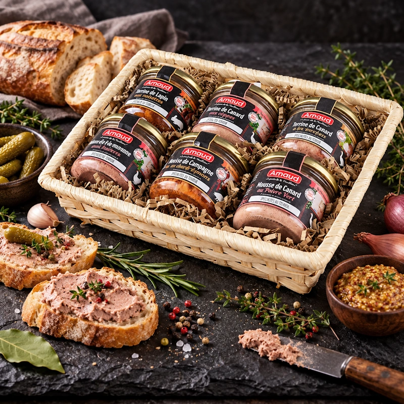 dárkový koš paštik DEGUSTAČNÍ 6x90g od Arnaud