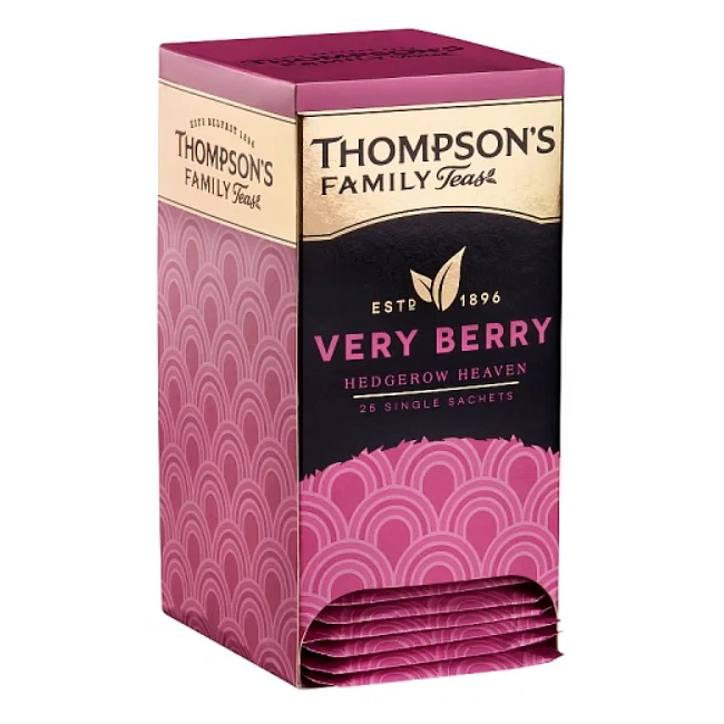 ovocný čaj VERRY BERRY (25 jednotlivě balených sáčků /50g) od Thompson's