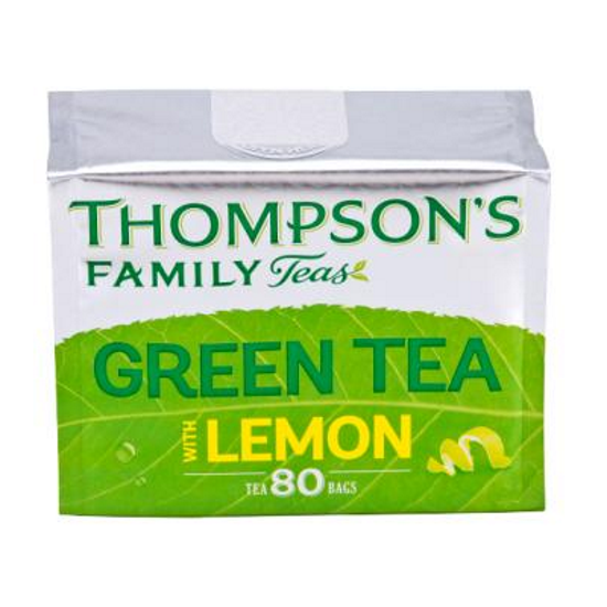 zelený čaj S CITRÓNEM (80 sáčků /200g) od Thompson's