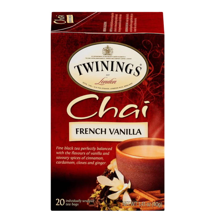 černý čaj CHAI FRENCH VANILLA (20 sáčků / 40g)