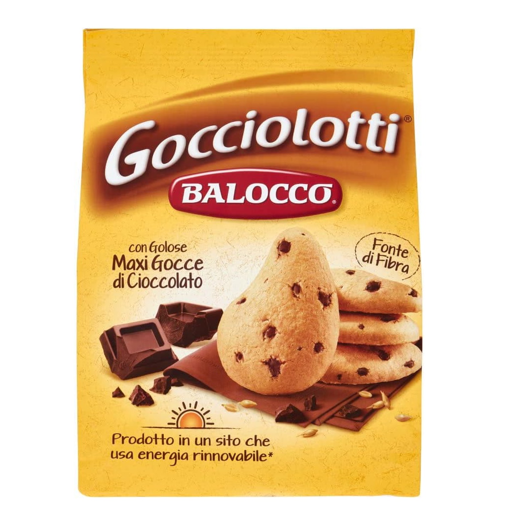 italské sušenky s čokoládou Gocciolotti BALOCCO 700g