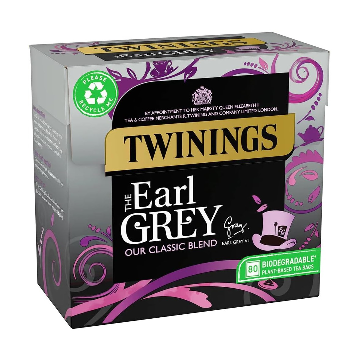 černý čaj EARL GREY (80 sáčků /200g) 