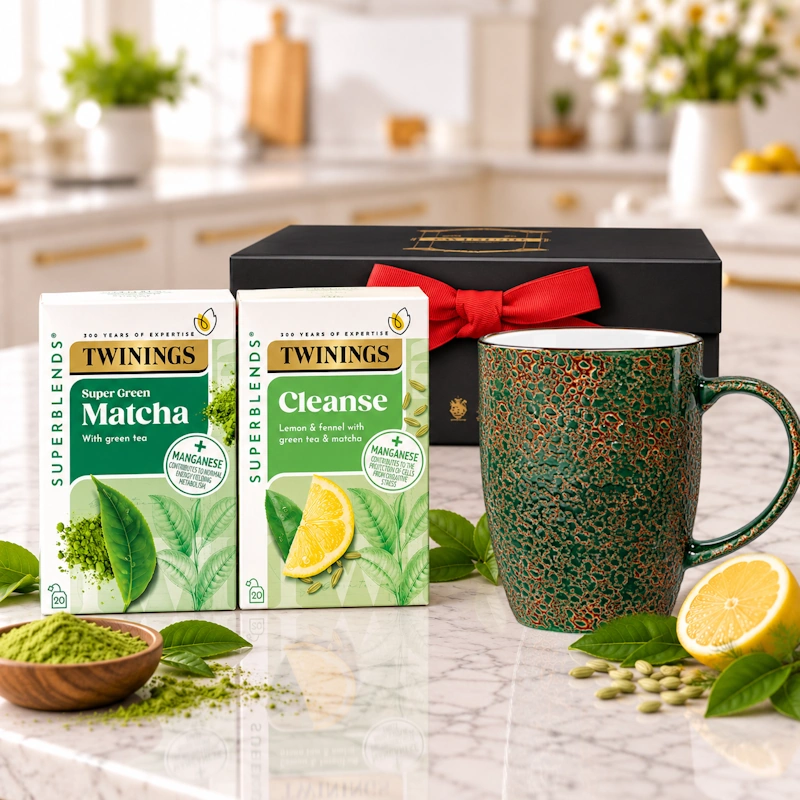 dárkový set čajů s hrnkem MATCHA