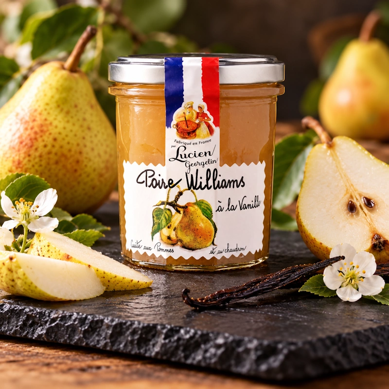 EXTRA džem hruška Williams s vanilkou 320g od Lucien Georgelin