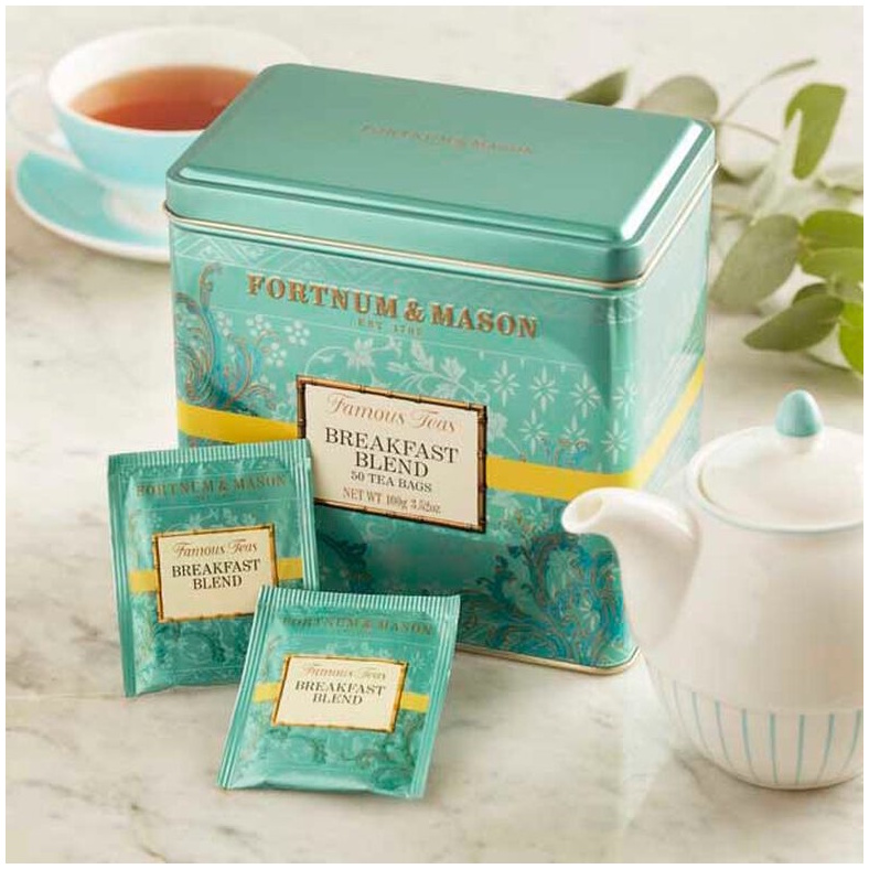 černý čaj BREAKFAST BLEND 50 sáčků / 100g v plechovce od Fortnum & Mason