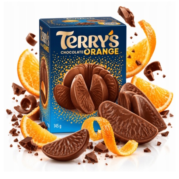 mléčná čokoláda TERRY'S ORANGE s pomerančovým olejem 145g