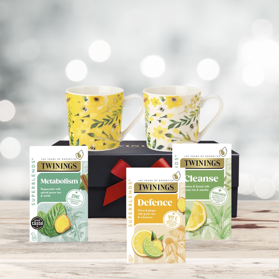 dárkový set čajů s hrnky GREEN SUPERBLENDS