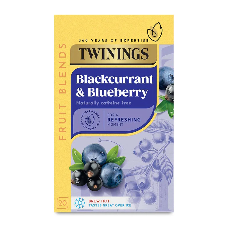ovocný čaj ČERNÝ RYBÍZ & BORŮVKA 20 sáčků / 40g od Twinings