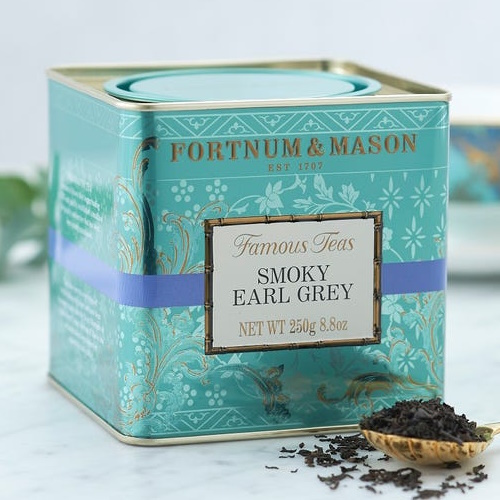 černý čaj SMOKY EARL GREY sypaný 250g od Fortnum & Mason