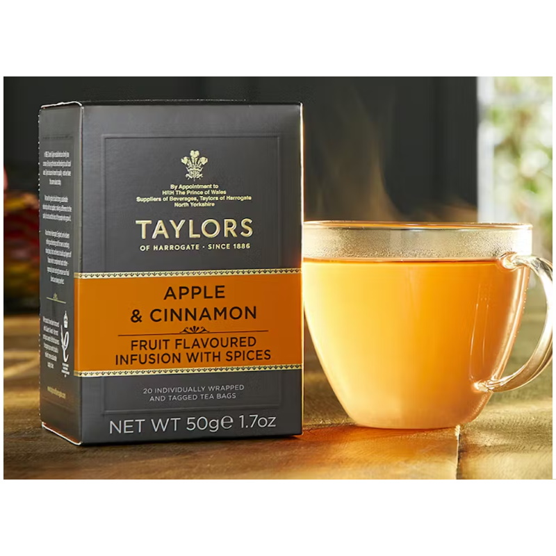 ovocný čaj JABLKO a SKOŘICE 20 sáčků / 50g od Taylors of Harrogate