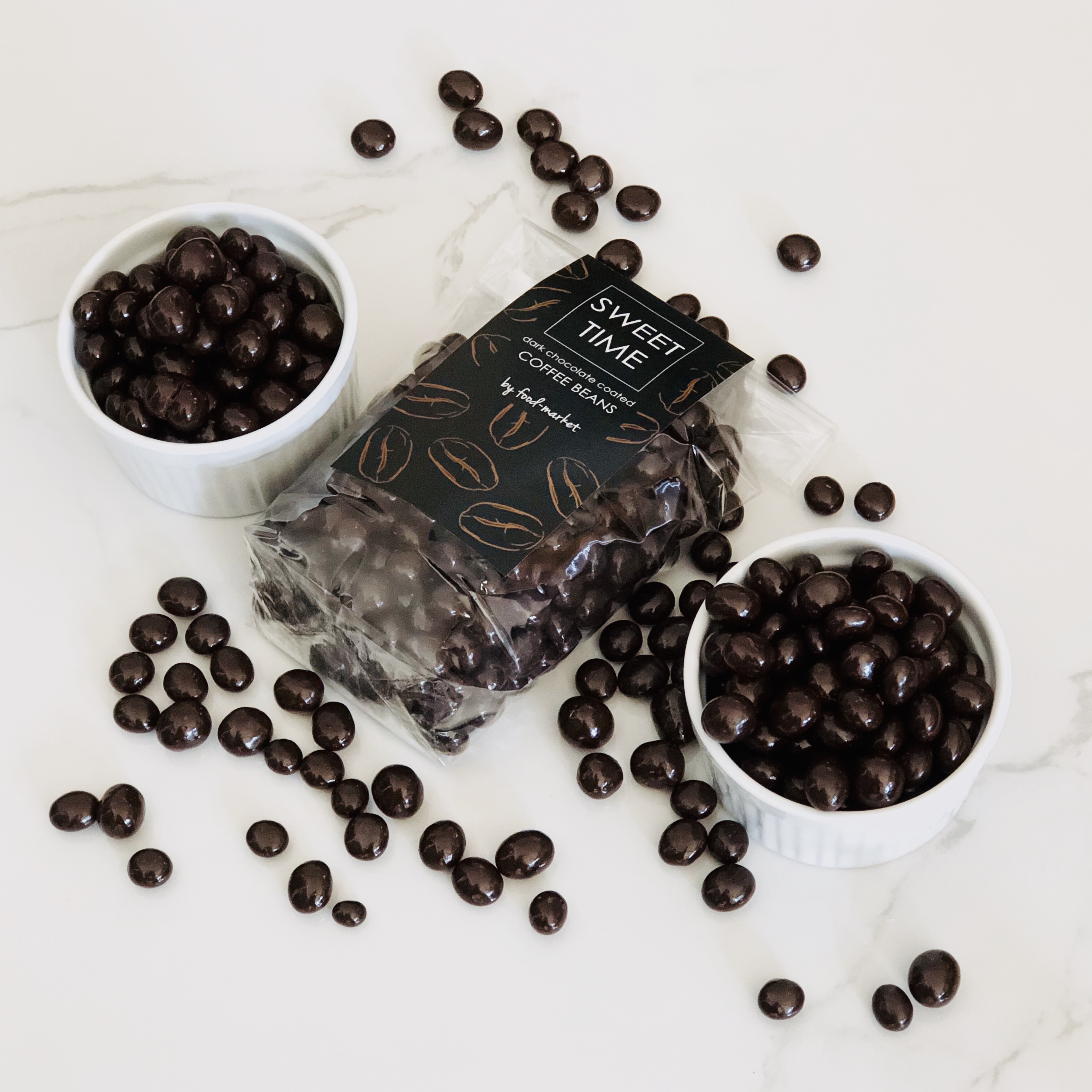 kávová zrna v hořké čokoládě 150g