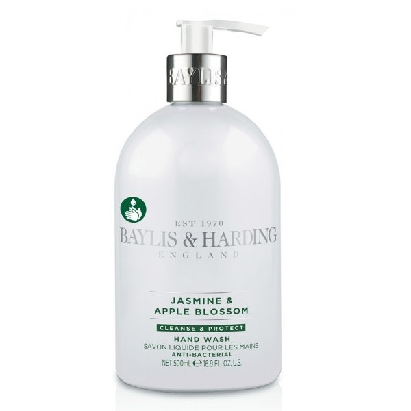 BAYLIS & HARDING -  Antibakteriální mýdlo na ruce JASMÍN & JABLEČNÝ KVĚT (500ml)