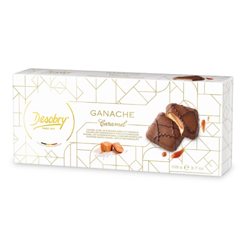 sušenky se slaným karamelem v čokoládě 105g od Desobry