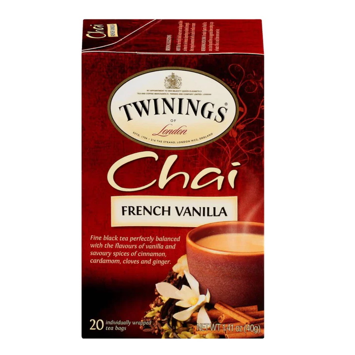 černý čaj CHAI FRENCH VANILLA (20 sáčků / 40g)