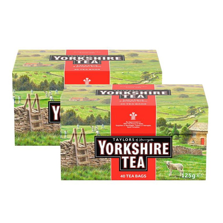 černý čaj YORKSHIRE TEA 2x 40 sáčků 