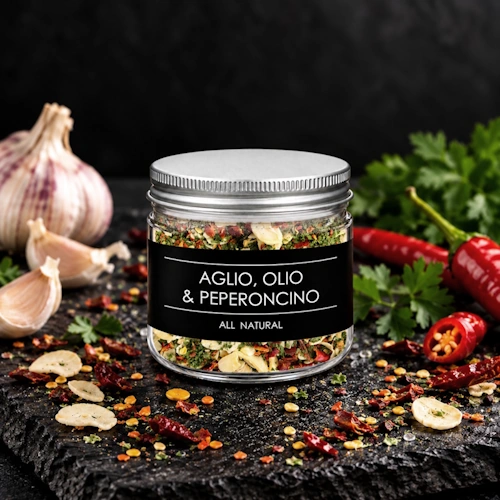 aglio olio & peperoncino 100g - směs koření v dóze