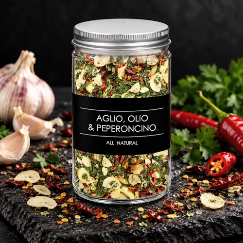 aglio olio & peperoncino 200g - směs koření v dóze