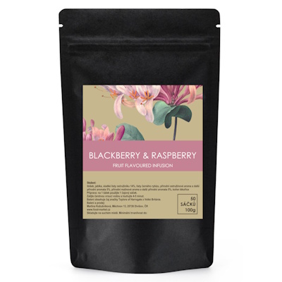 ovocný čaj OSTRUŽINA a MALINA 50 sáčků / 100g od Taylors of Harrogate (přebaleno)